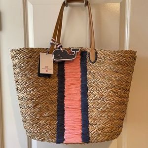 Vineyard Vines for Target straw tote bag